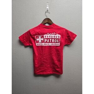 Youth Colorado Shirt Durango Vintage 90s Patrol Search & Rescue Tee Red Small
